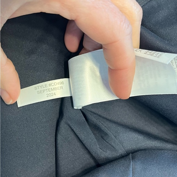 J. Crew Mini wrap skirt in navy blue faux patent leather women’s Size 4 NWT - Picture 12 of 12